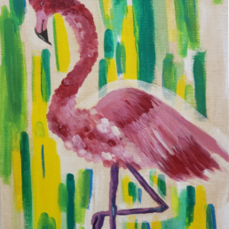 قدم واحدة 30x40 flamingo