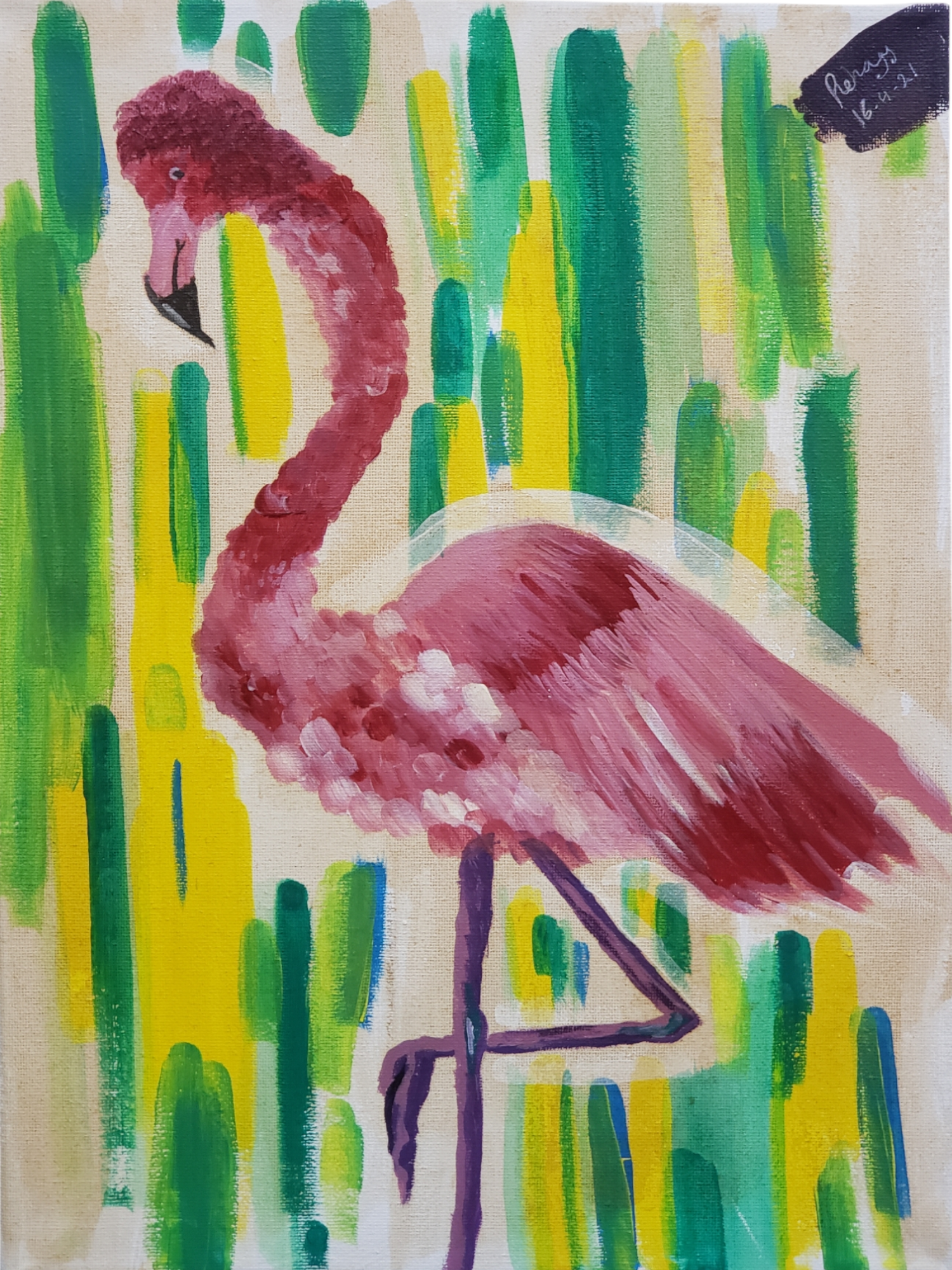 قدم واحدة 30x40 flamingo