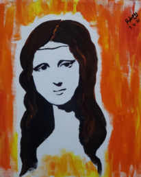 إبتسامة الخلود 40x40 pop monalisa