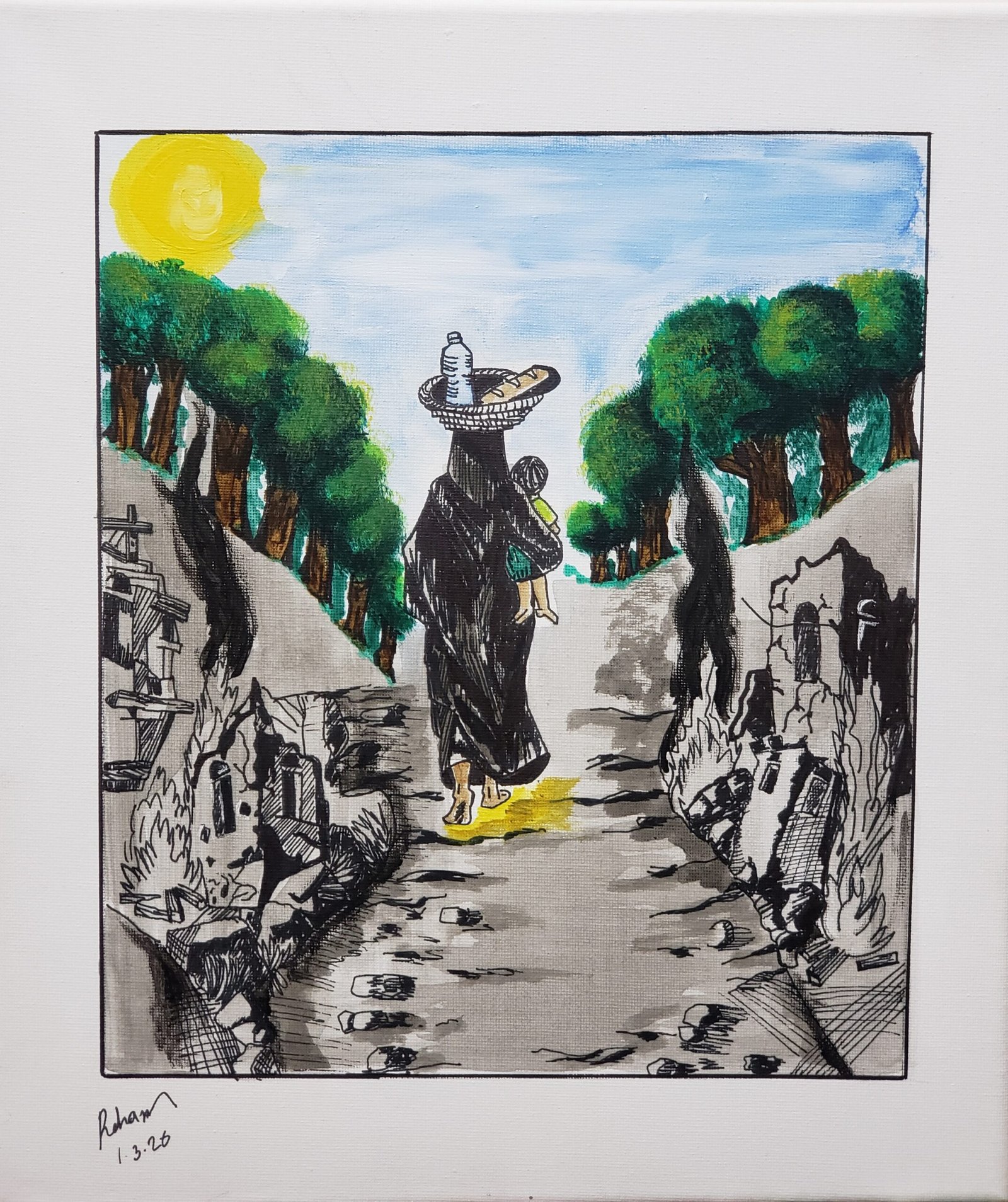 30x35 she is the peace